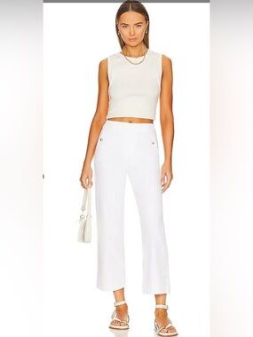 SPANX Stretch Twill Cropped Wide Leg Pant